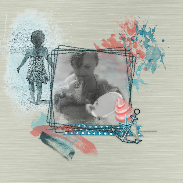 Seule sur la plage.....