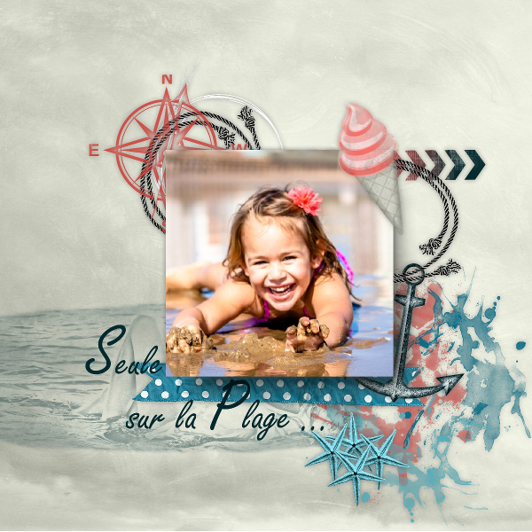 Seule sur la plage.....