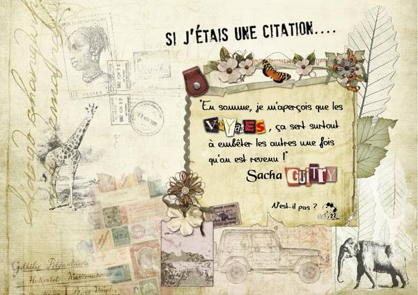 - Si j'étais une citation.... -