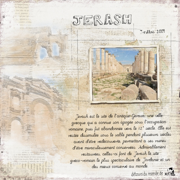 - Site de Jerash en Jordanie -