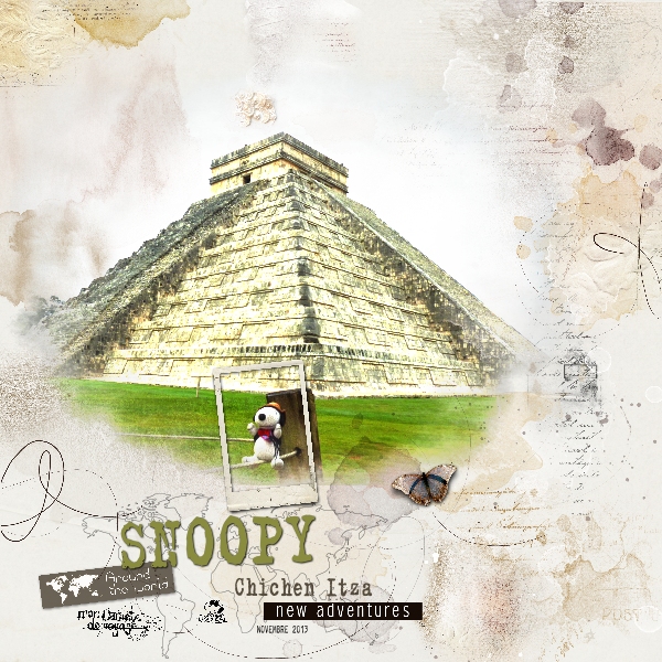 - Snoopy à Chichen Itza -