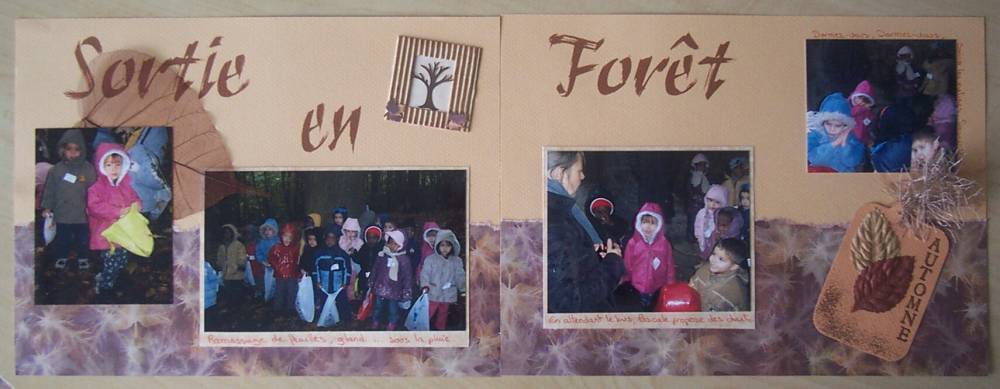Sortie en forêt - 2 pages