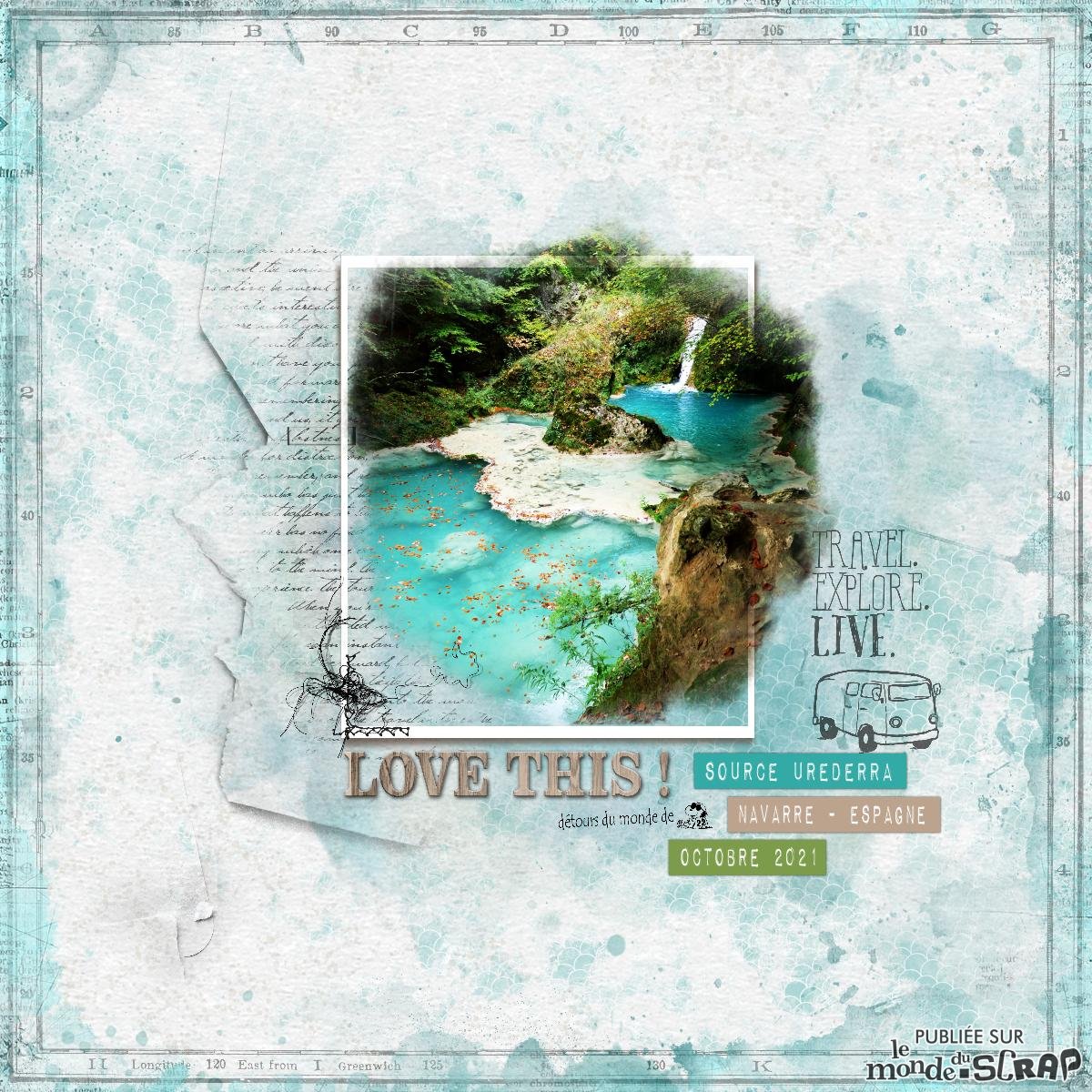 Source de l'urederra en Navarre