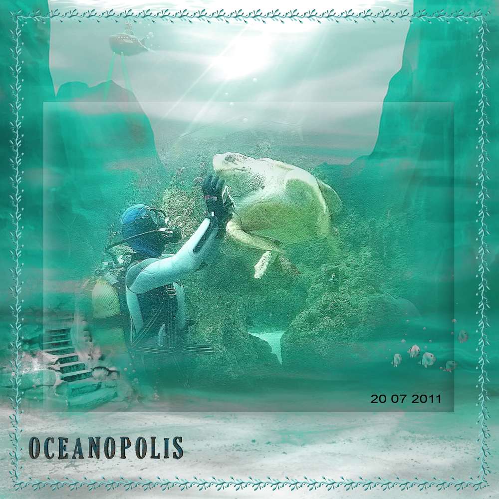 Sous l'eau scraptober 2019