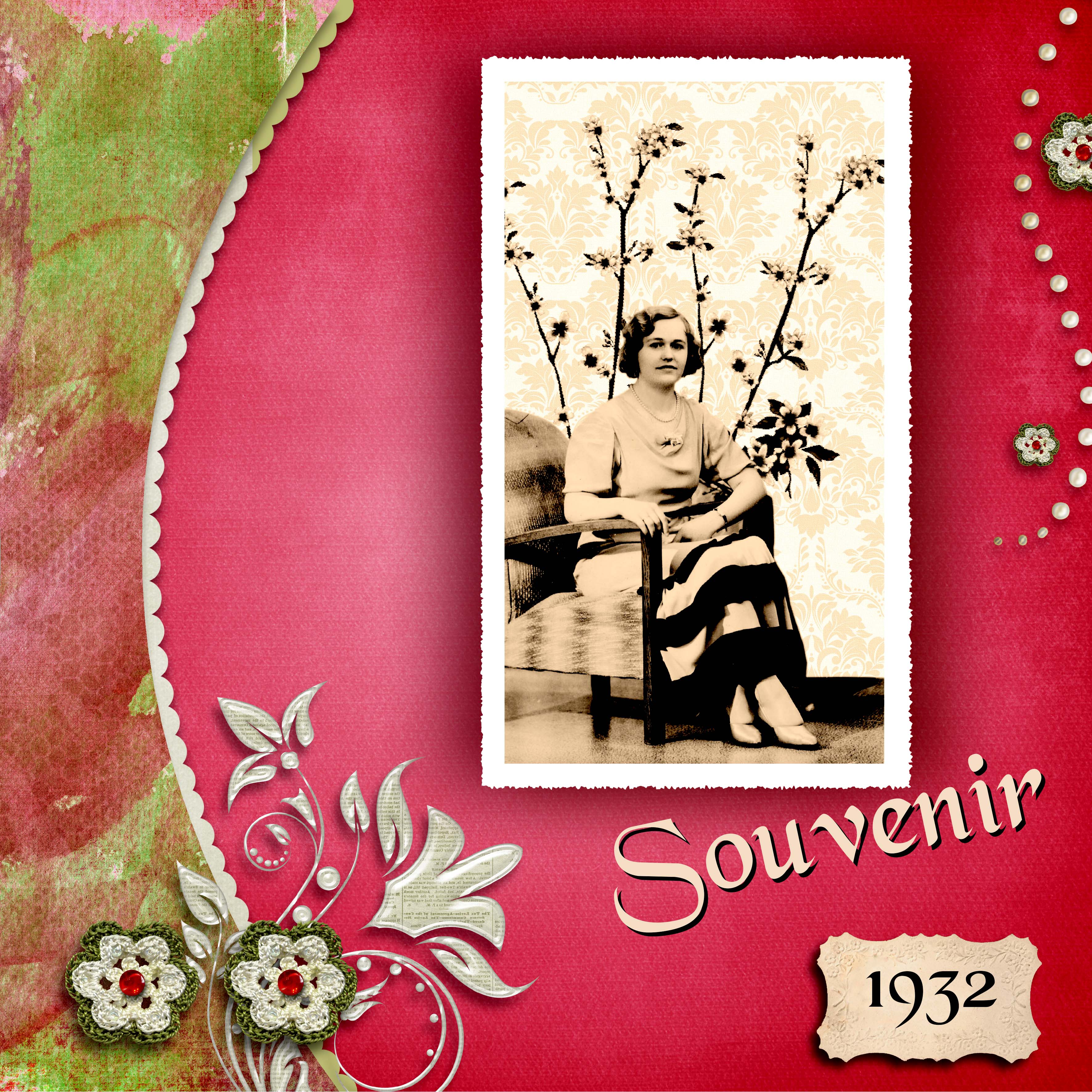 Souvenir de ma maman.