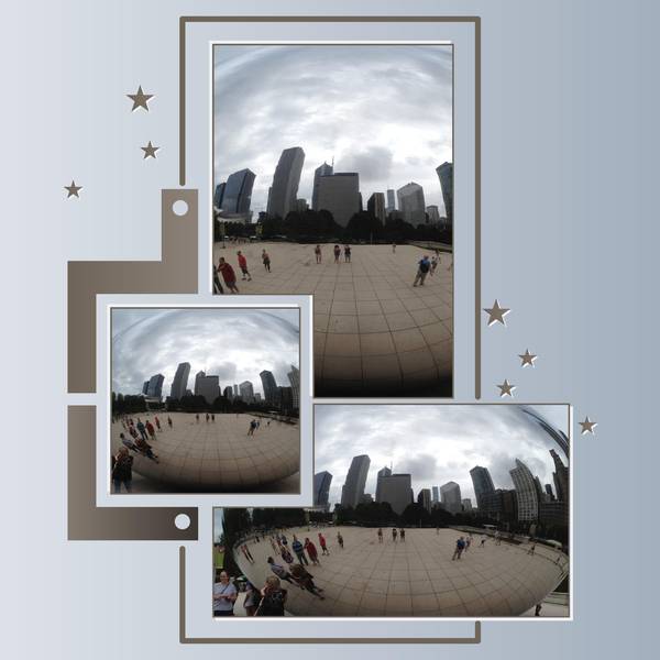 SPHERE EN METAL - CHICAGO