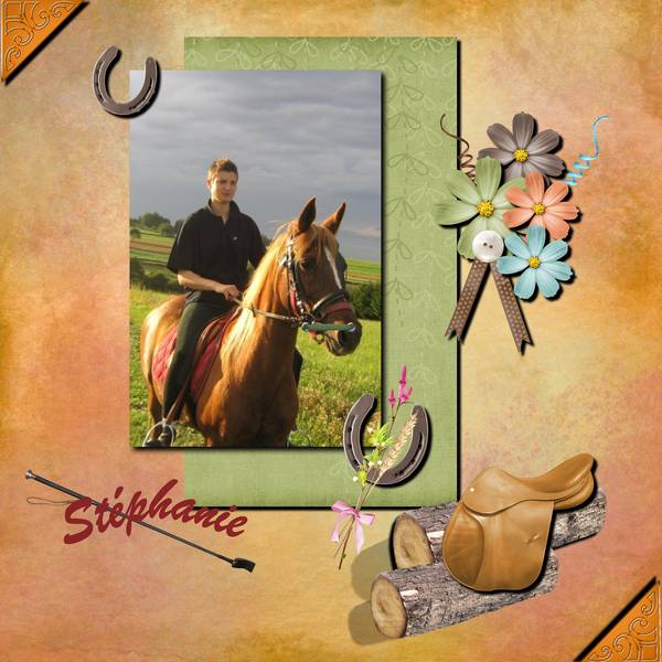 Stéphanie et la passion du cheval