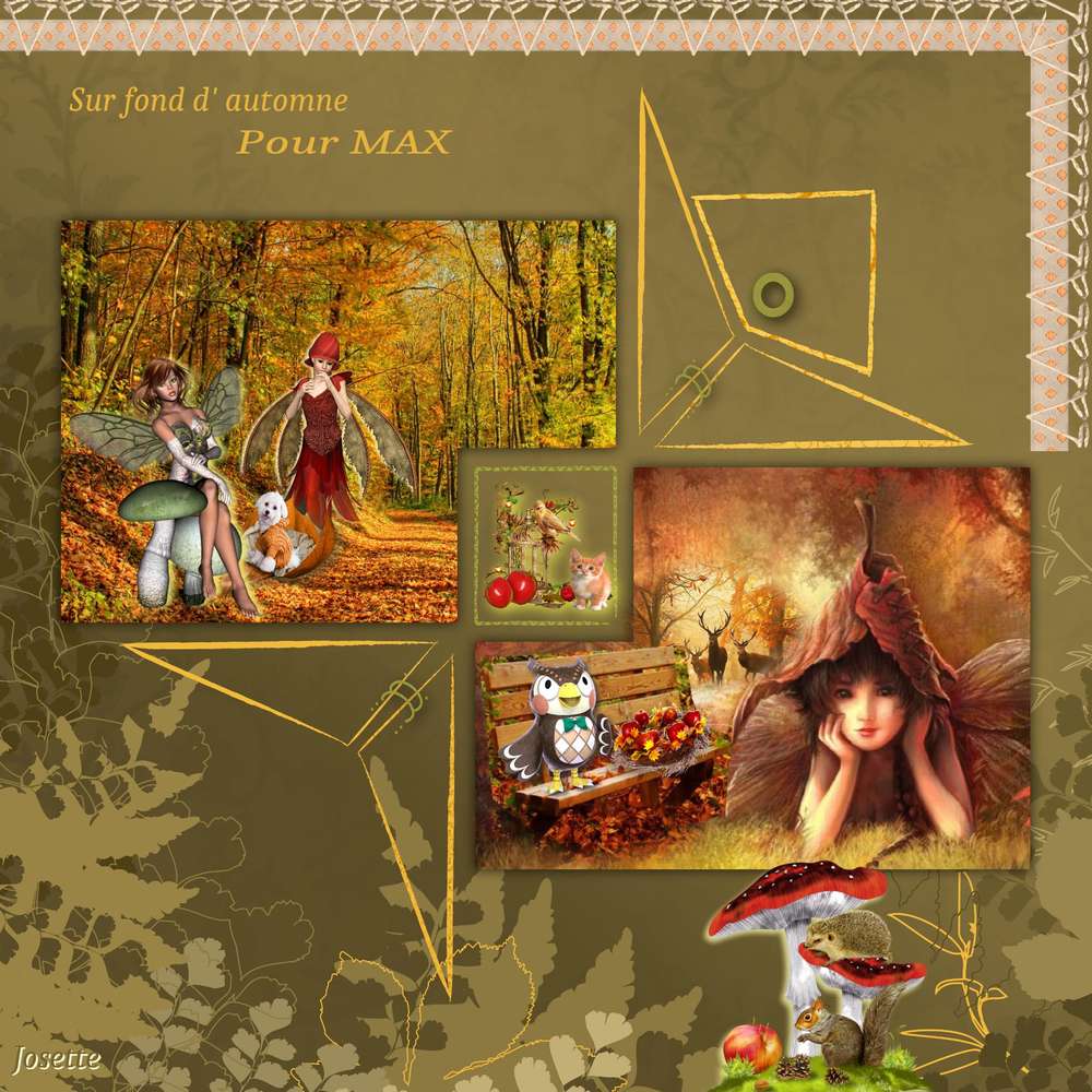 sur fond d' automne , pour MAX