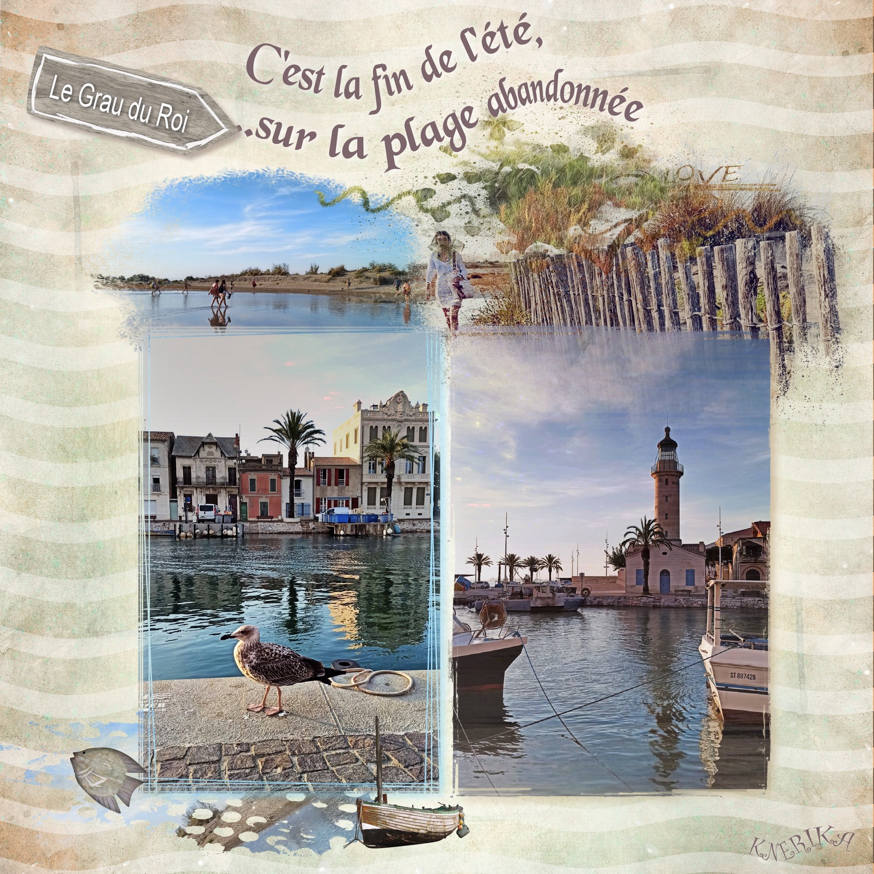 Sur la plage abandonnée  Anne Marie. jpg