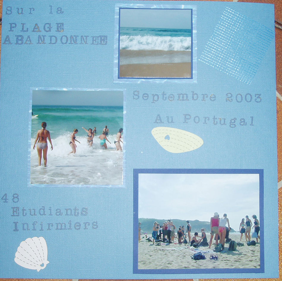 Sur la plage abandonnée (gauche)