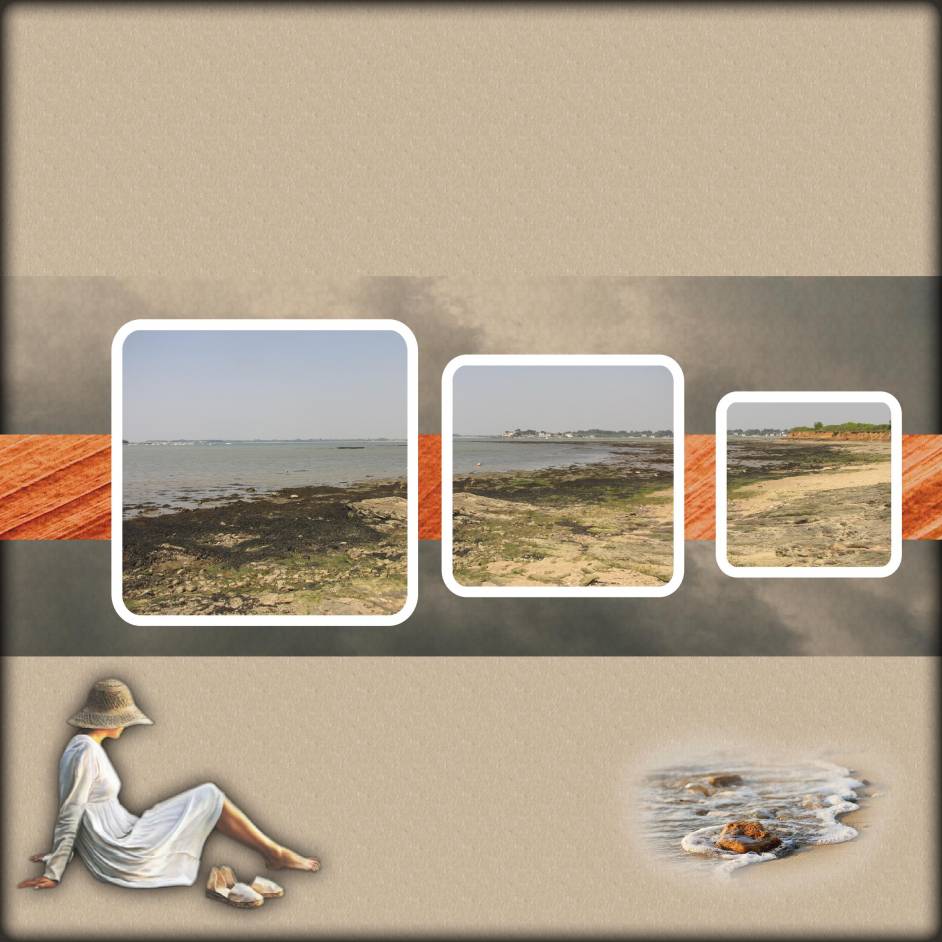 sur la plage abandonnée