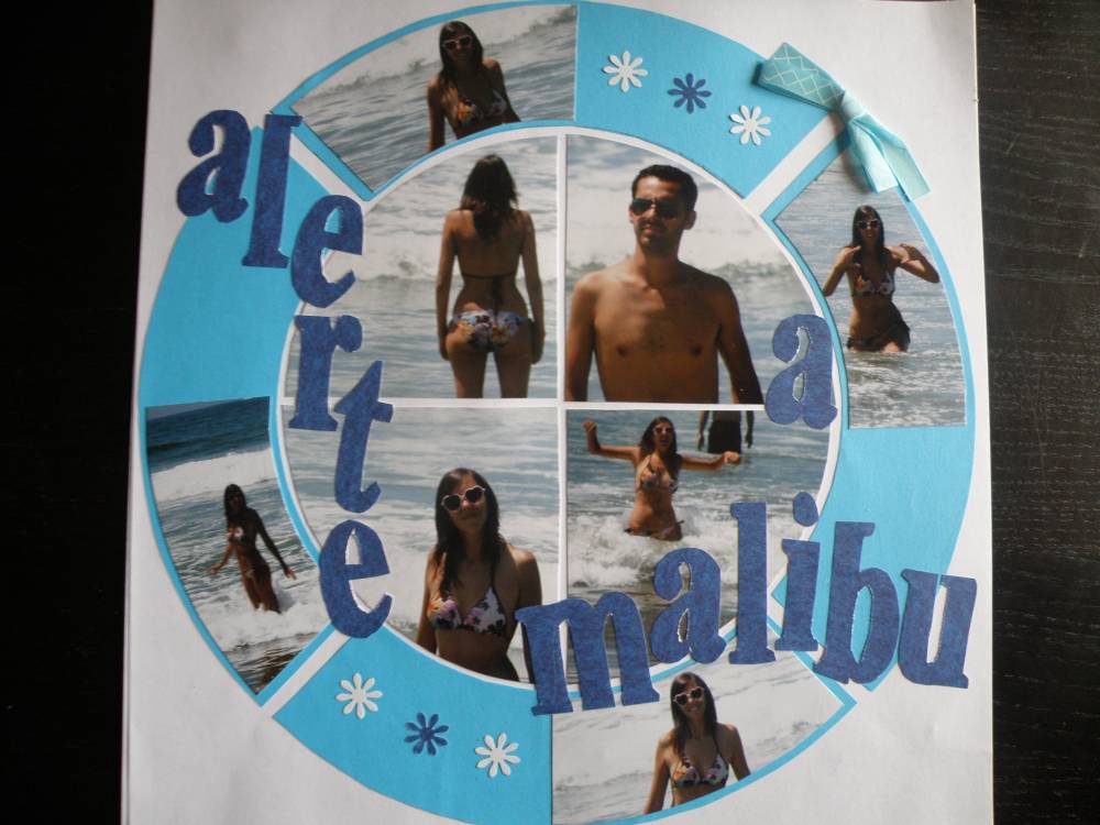 Sur la plage d"Alerte à Malibu