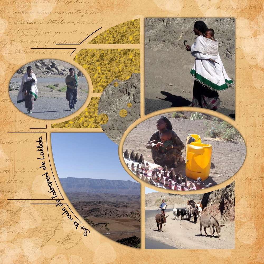 Sur la route de l'aéroport de Lalibela