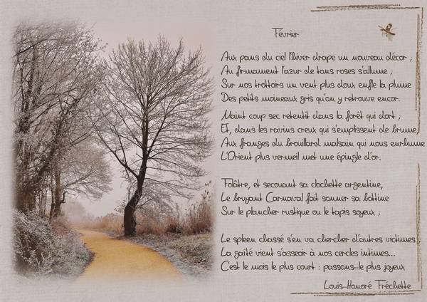 Sur le chemin de février