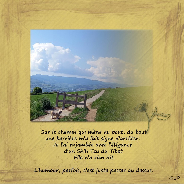 sur le chemin qui mène au bout du bout