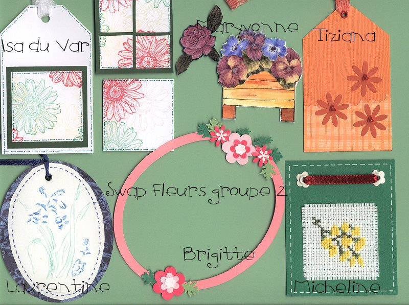 Swap fleurs en couleur groupe 2