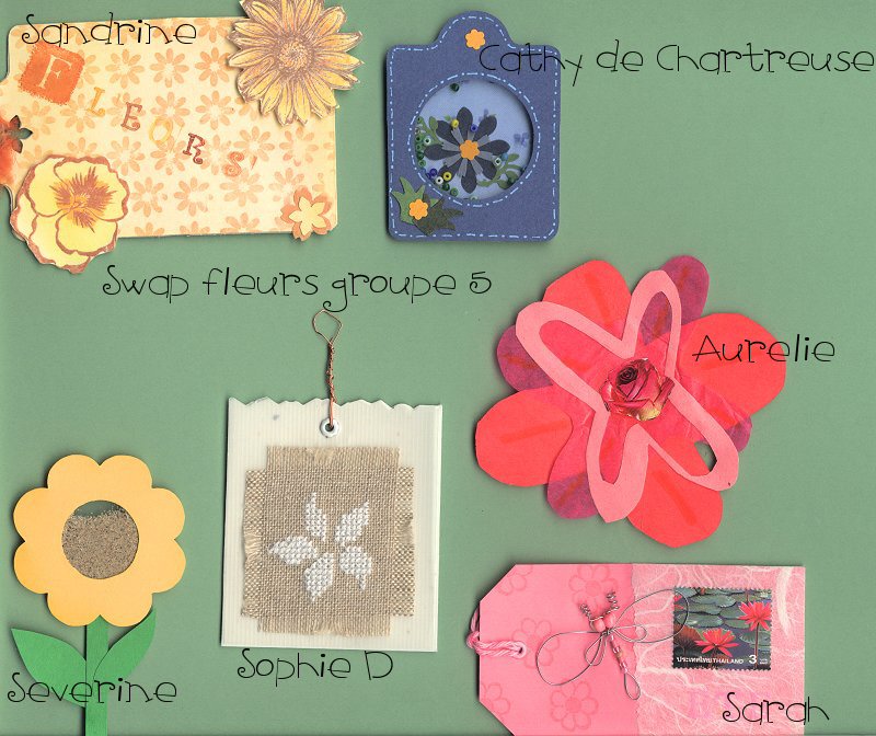 Swap fleurs en couleurs groupe 5