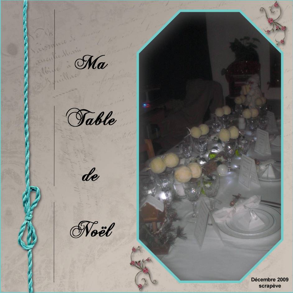 Table de noël 2009