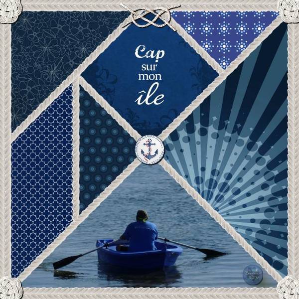 Tangram10 Barque Bleue