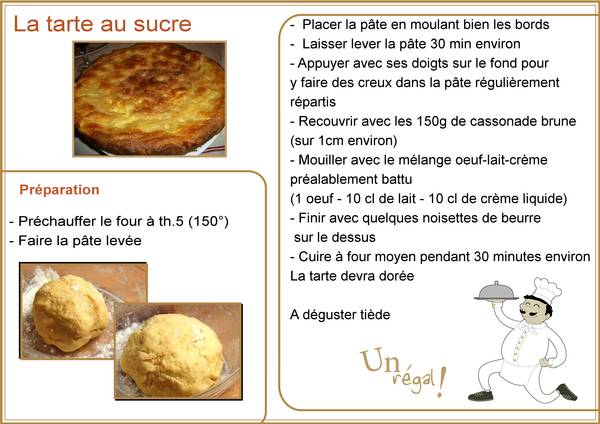 TARTE AU SUCRE