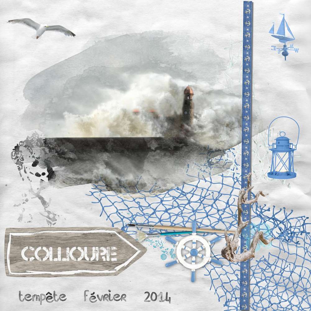 tempête a Collioure