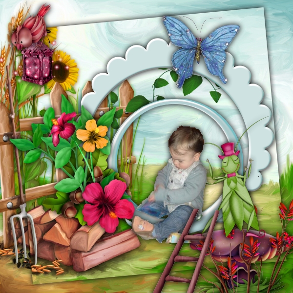 Template 18 de Declics Kit Fantasy Woods Declics