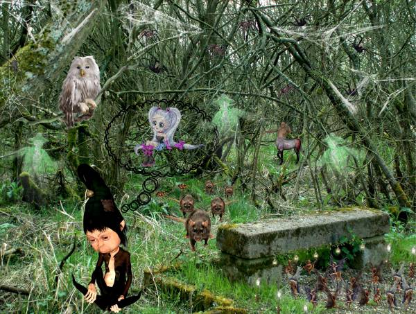 Tendre pensée dans un monde sombre