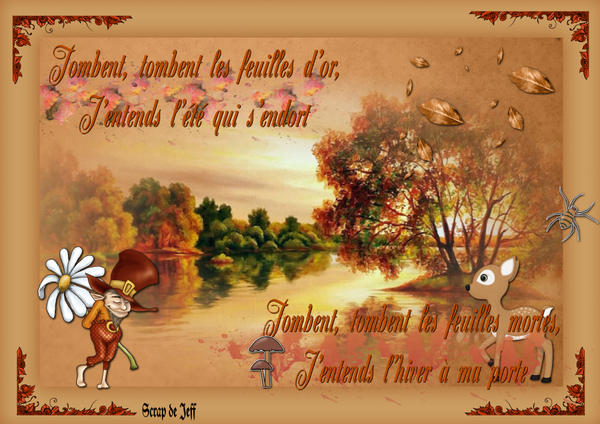 Tombent les feuilles.