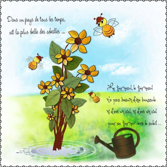 Tournesol et Abeille