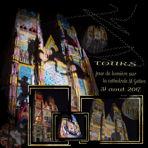 Tours - la cathédrale en lumières