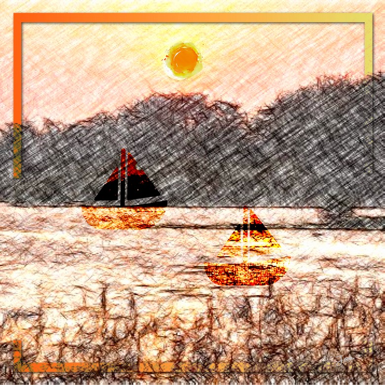 Trégunc et ses bateaux sepia.jpg