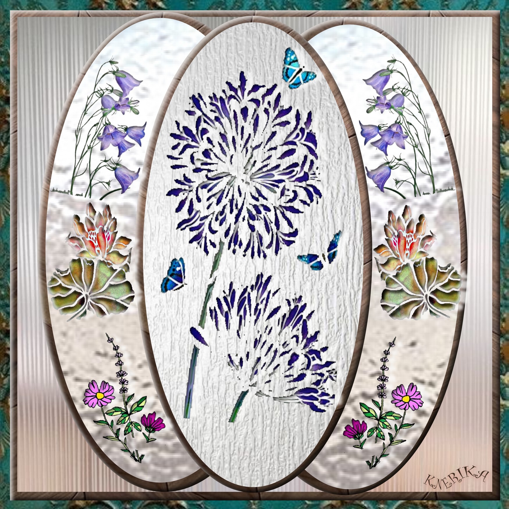 tryptique ovale sur verre  Anne Marie .jpg