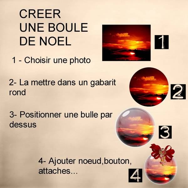 tuto boule de noel