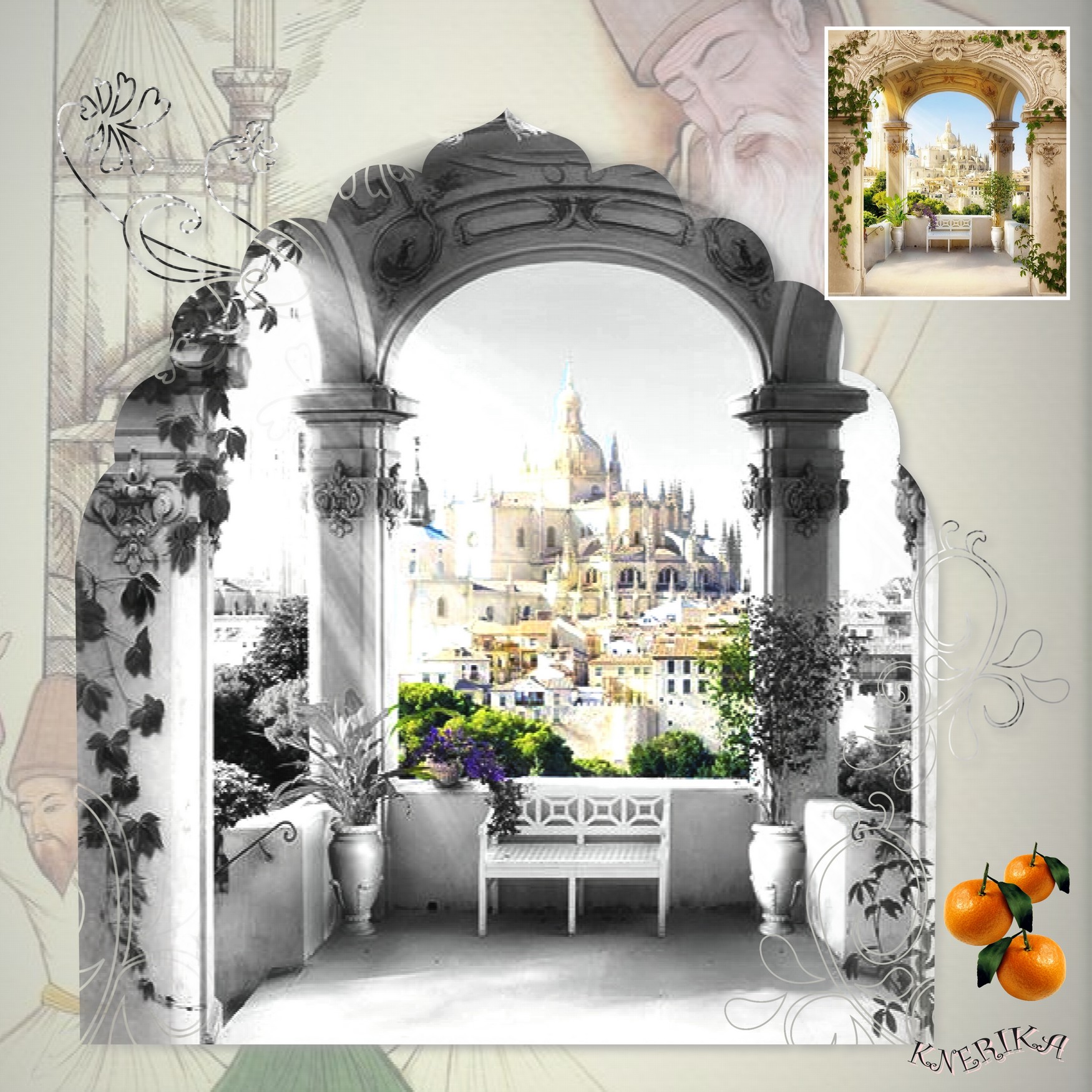 Un balcon oriental  Anne Marie