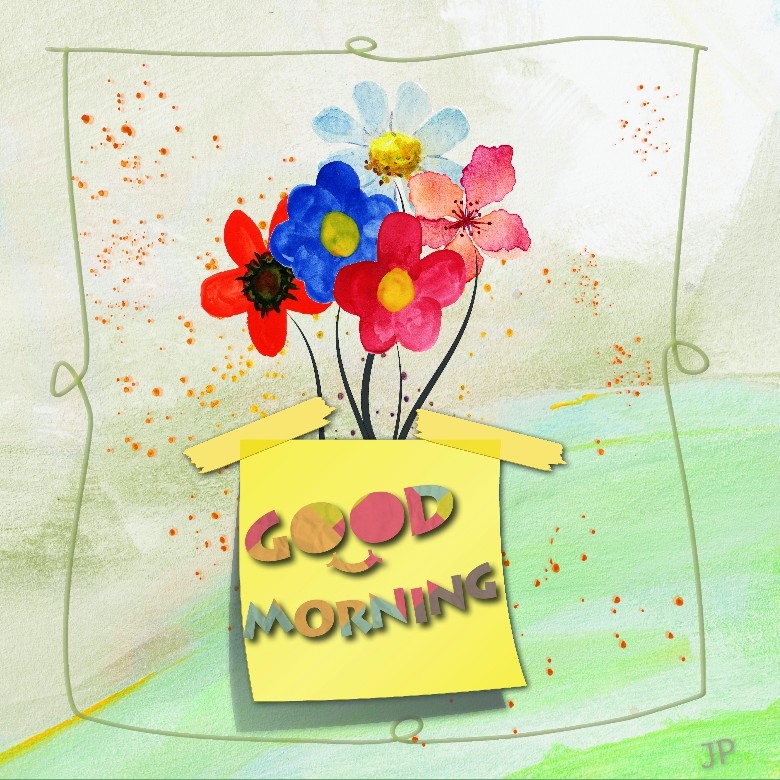 un petit bouquet pour bien ccommencer la journée.jpg