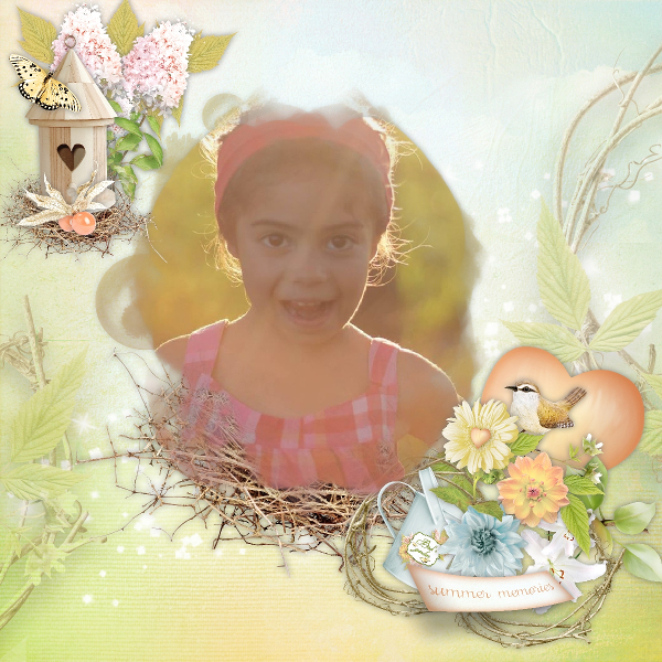 Un petit oiseau dans le jardin