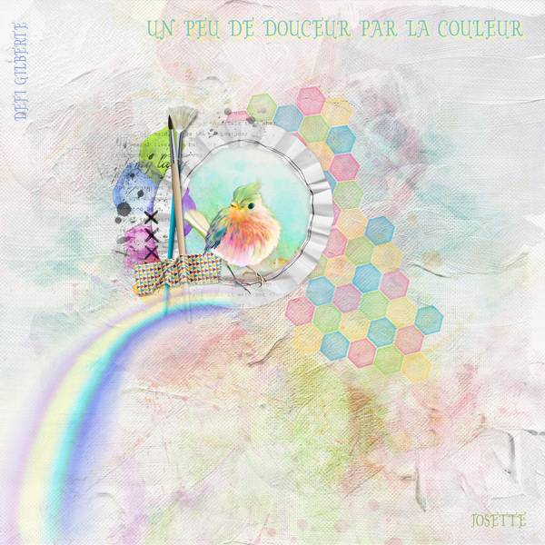 Un peu de douceur par la couleur arc en ciel