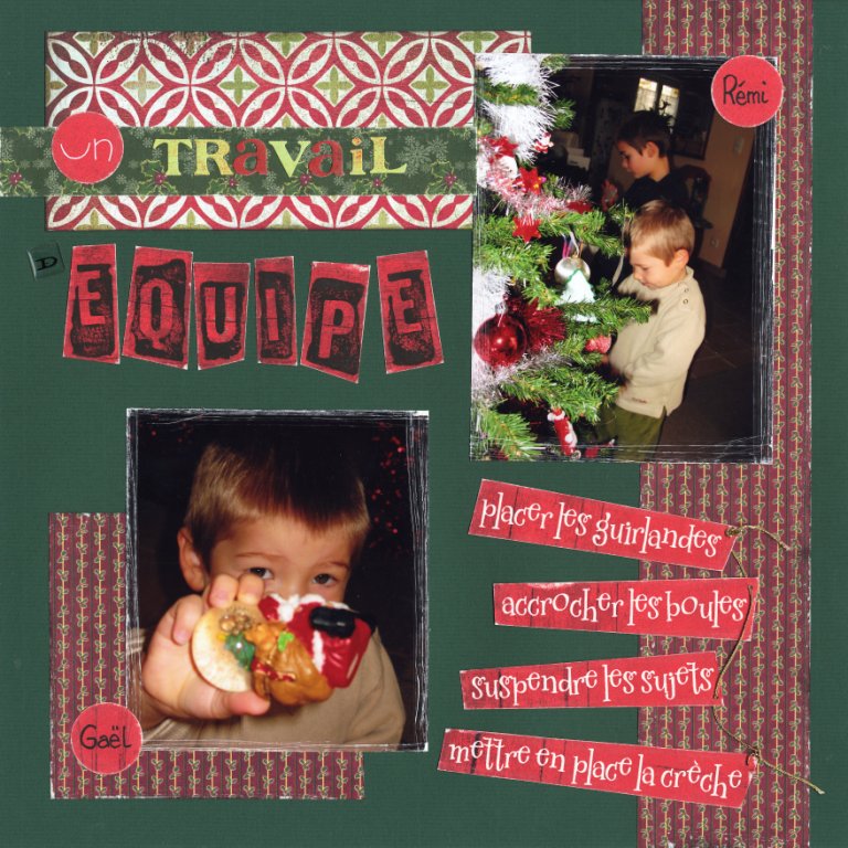 un travail d'équipe