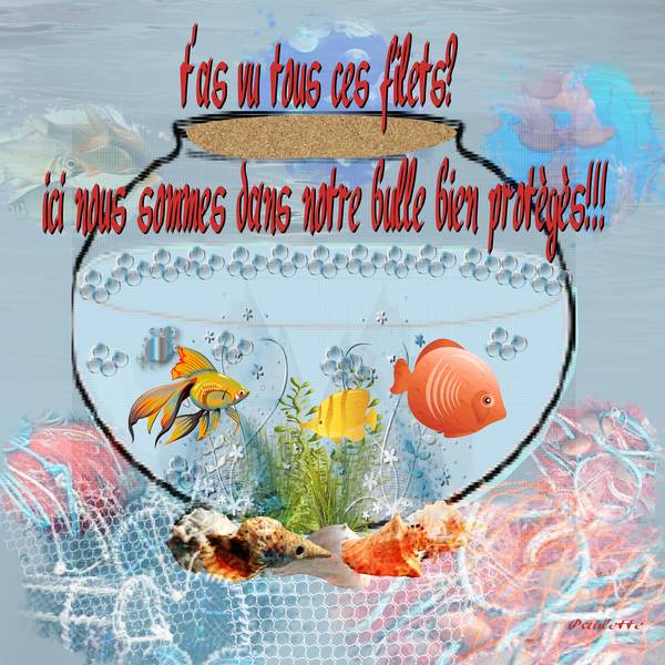 une bulle au fond de la mer