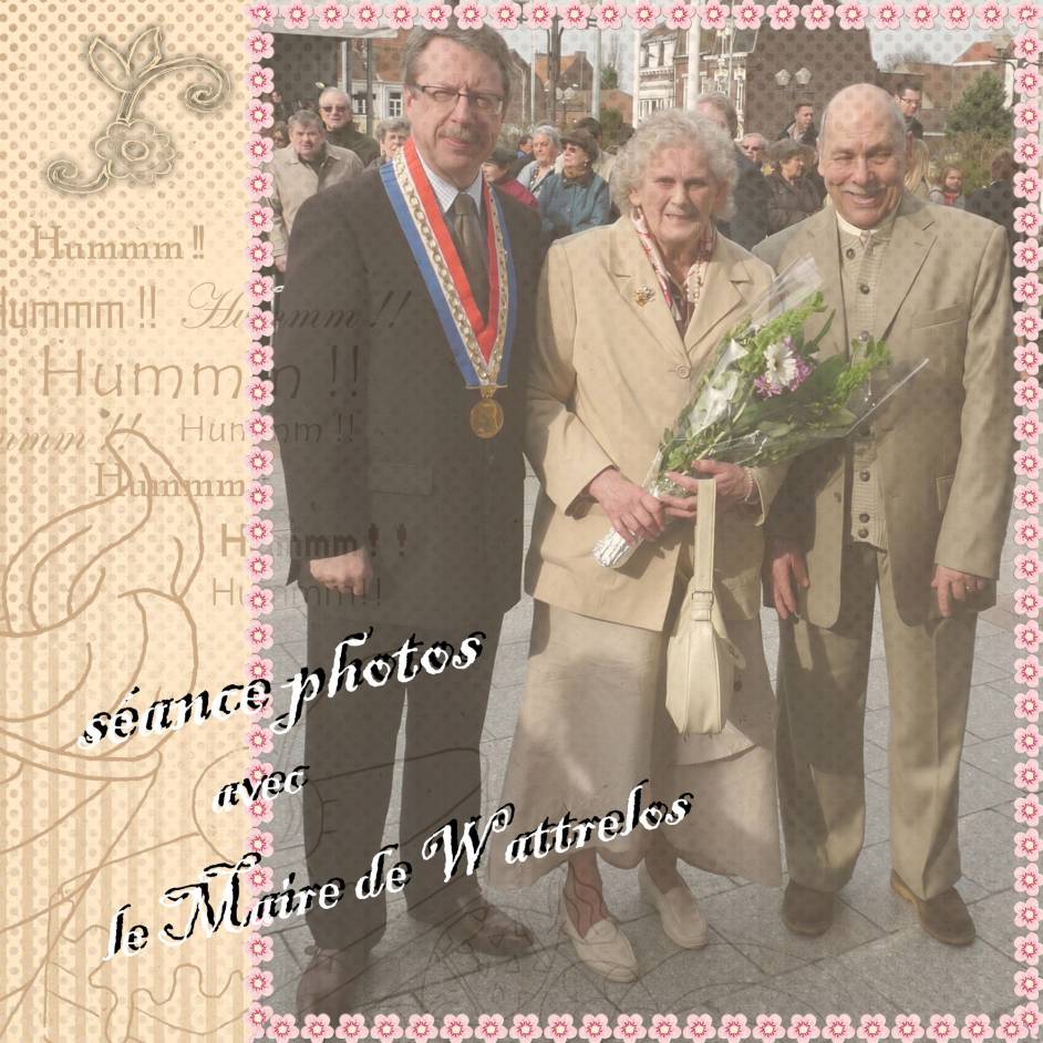 une p tite séance photo avec le Maire de Wattrelos
