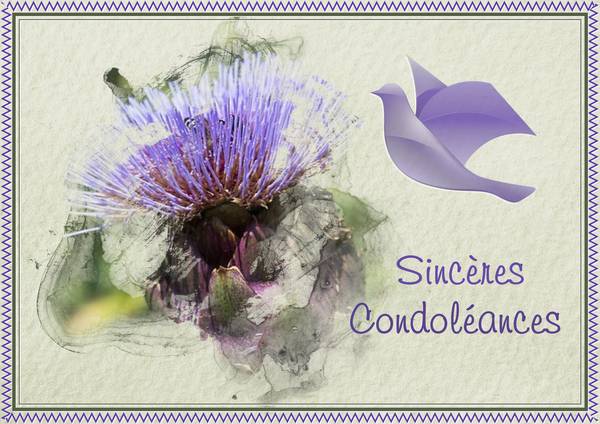 UNE PENSEE POUR MARYLENE - SINCERES CONDOLEANCES