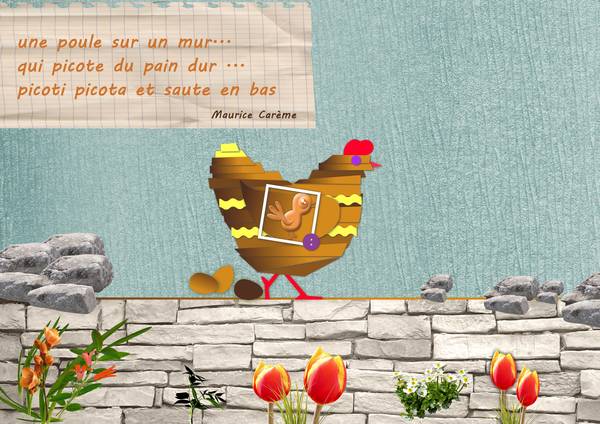 une poule sur...