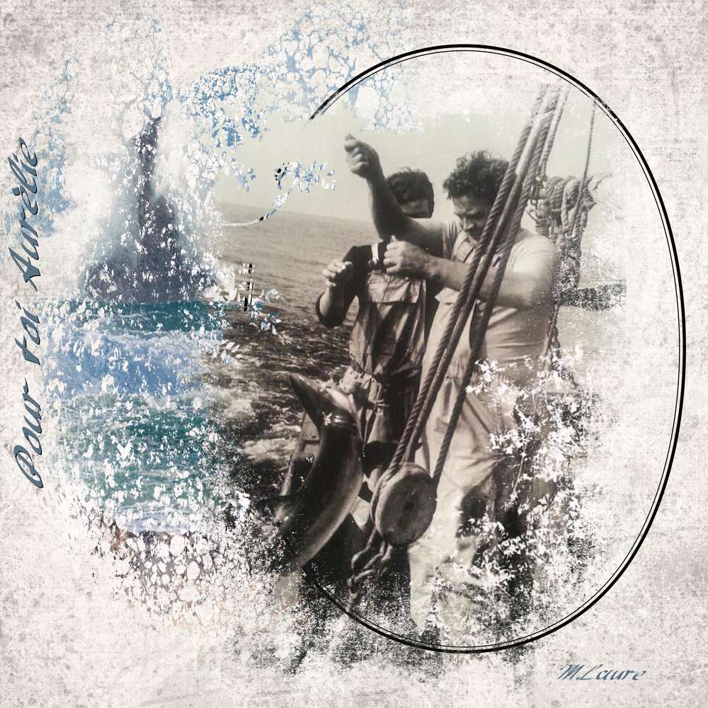 Une vieille photo revisitée *scrap" .....