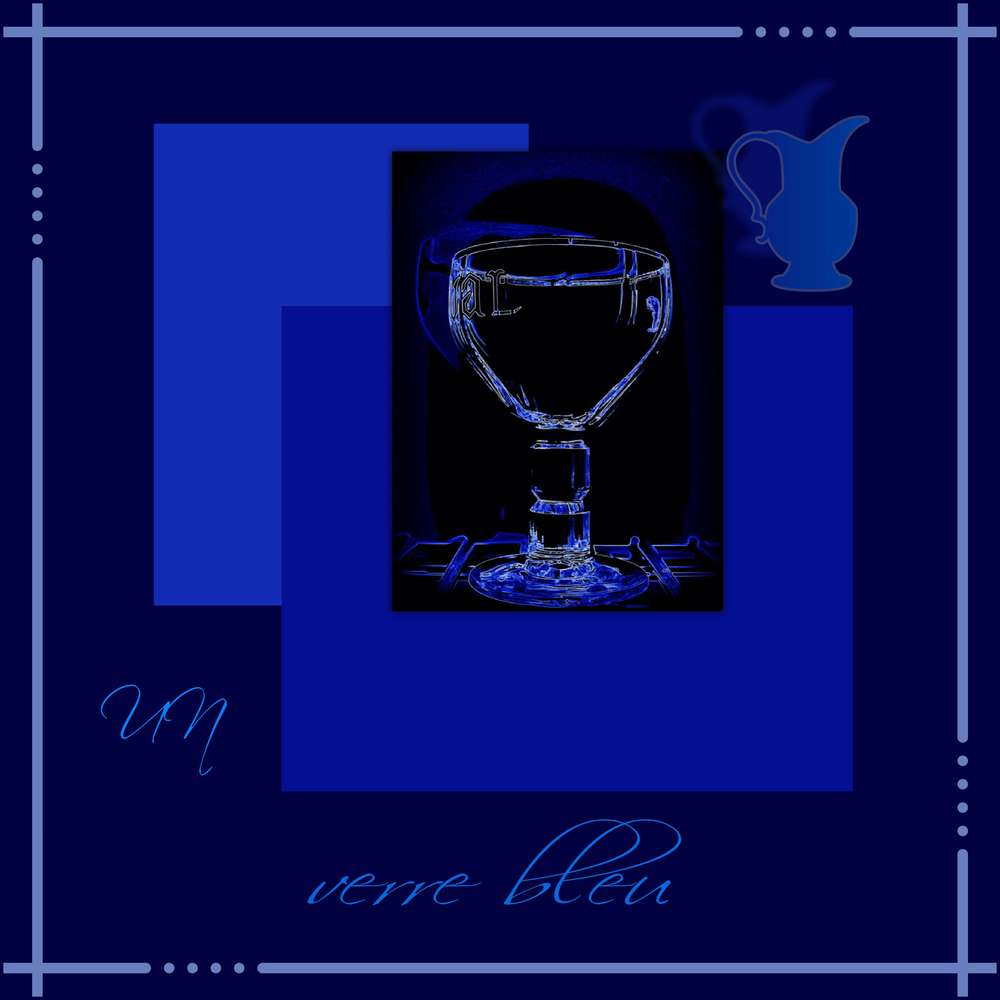 Verre bleu