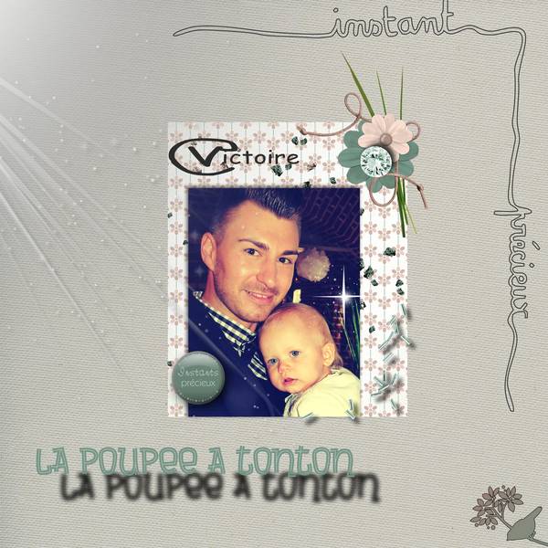 Victoire dans les bras de Tonton Christopher