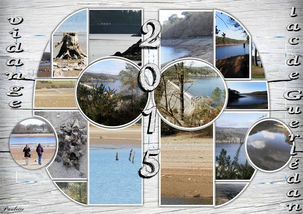 vidange lac de Guerlédan mars 2015