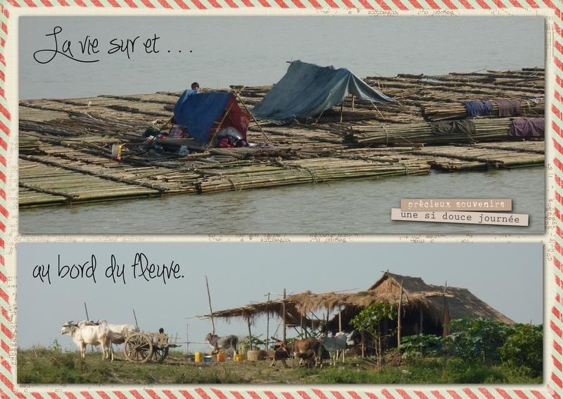 Vie sur les radeaux de bambous