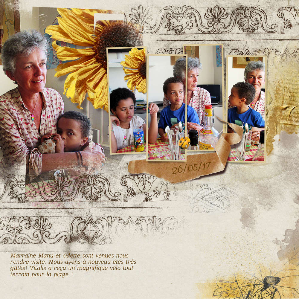 Visite de Marraine Manu et Odette