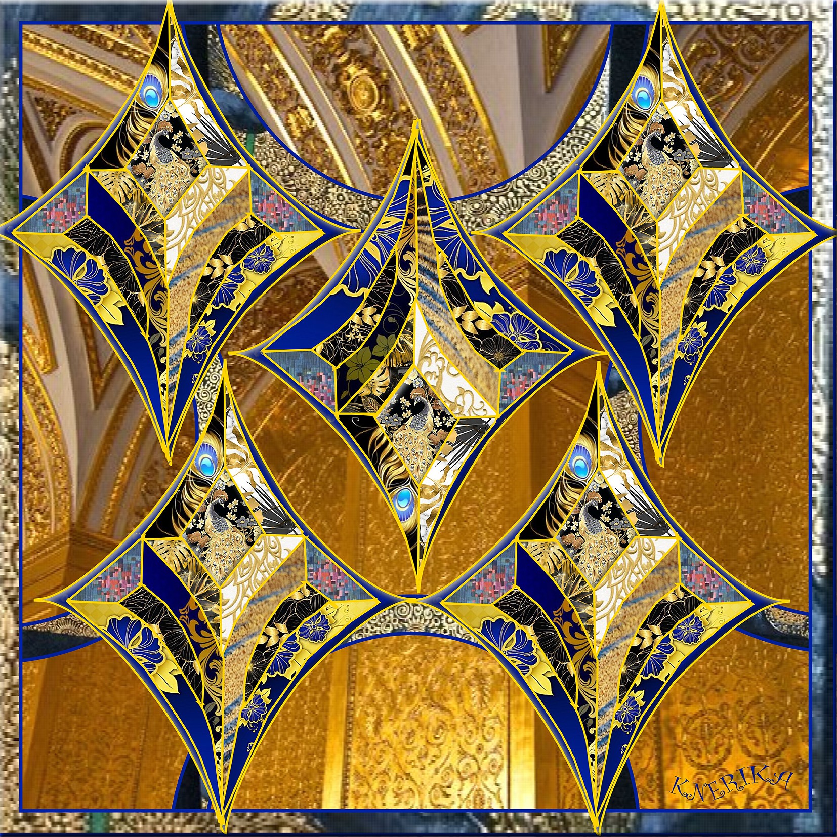 vitrail grille,  Anne Marie