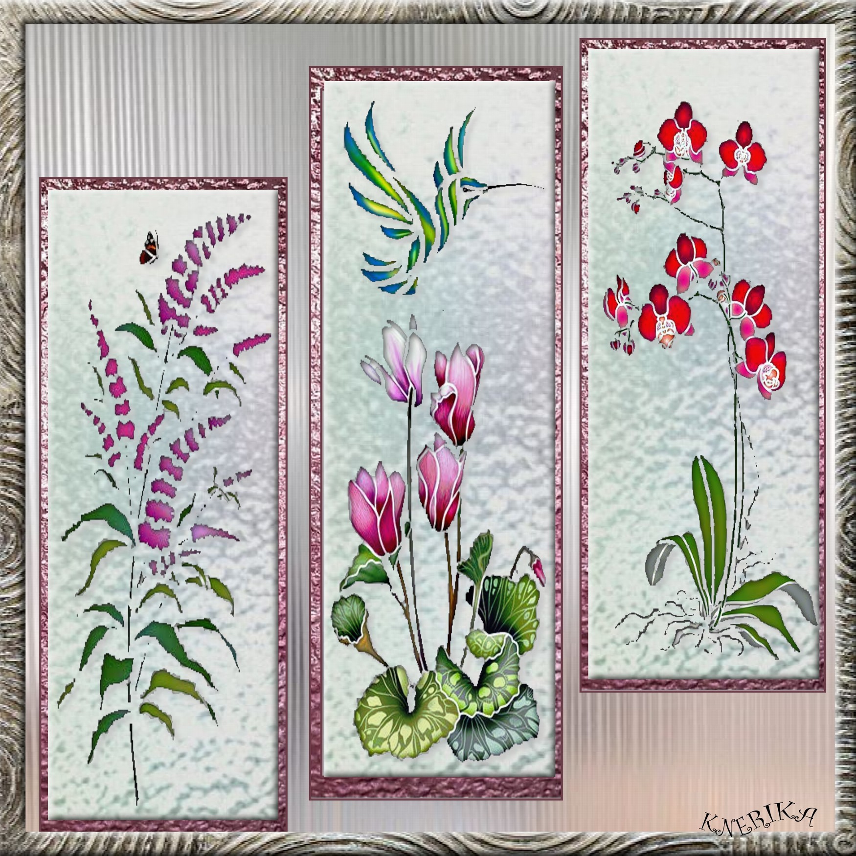 Vitrail triptyque fleurs_d'Anne Marie .jpg